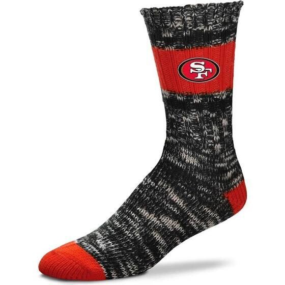 San Francisco 49ers Alpine Stripes Crew Socks