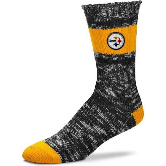 Pittsburgh Steelers Alpine Stripes Crew Socks