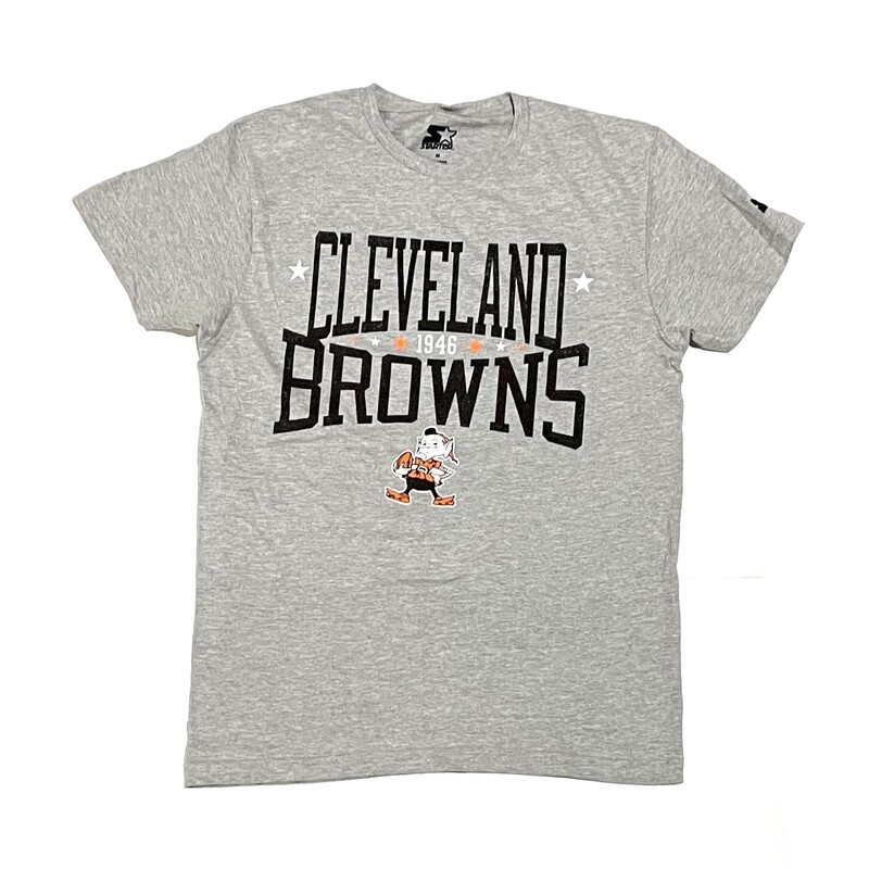 Cleveland Browns Men’s Grey Starter Legacy T-Shirt Cleveland Browns Men’s Grey Starter Legacy T-Shirt