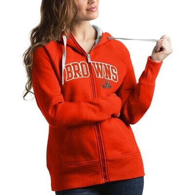 Cleveland Browns Women's Antigua Victory Full-Zip Hoodie