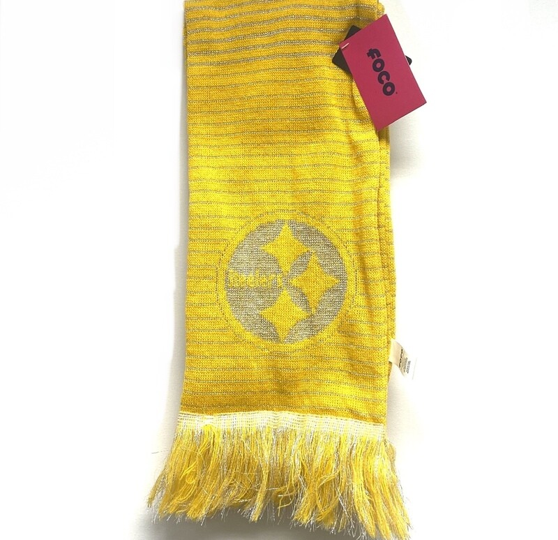 Pittsburgh Steelers Women’s Adult Knit Sparkle Scarf