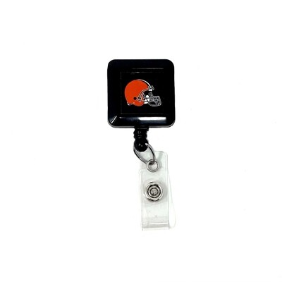 Cleveland Browns Black Retractable Badge Holder