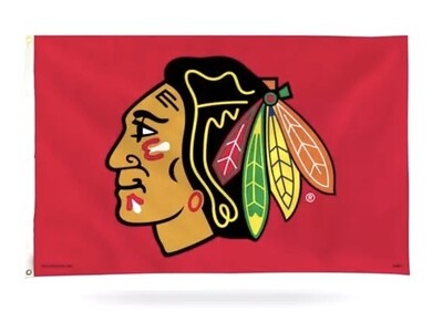 Chicago Blackhawks 3' x 5' Banner Flag Chicago Blackhawks 3' x 5' Banner Flag