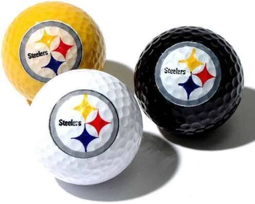 Pittsburgh Steelers Set of 3 Golf Balls Pittsburgh Steelers Set of 3 Golf Balls