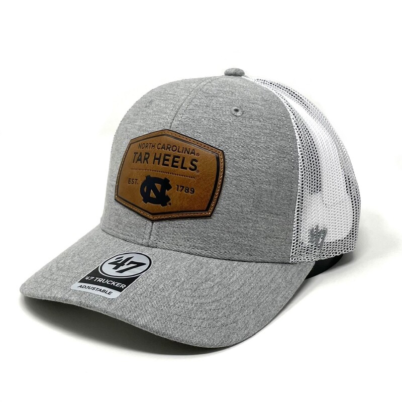 North Carolina Tar Heels Men’s Rawhide 47 Grey Trucker Adjustable Hat
