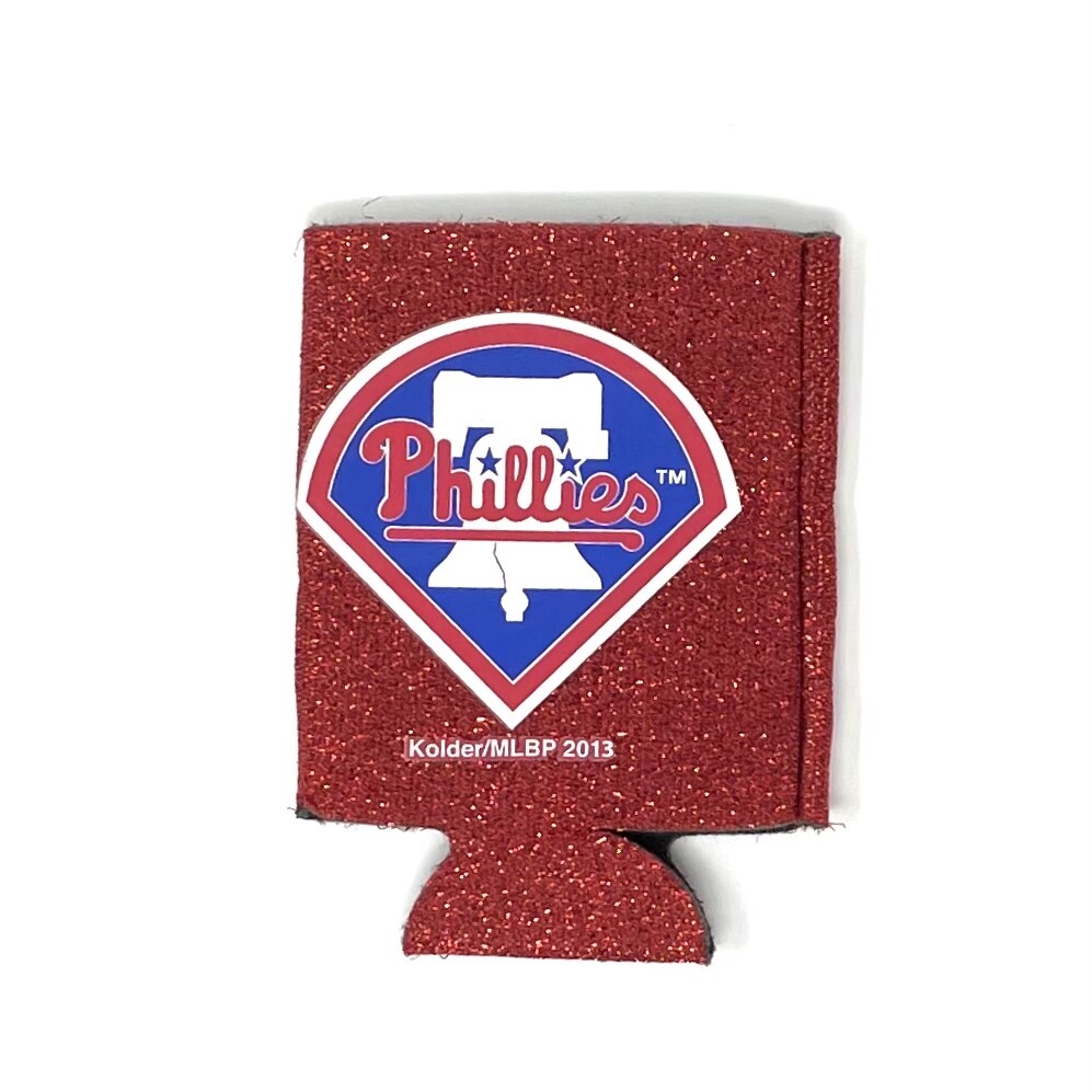 Philadelphia Phillies Glitter 12 Ounce Can Cooler Koozie