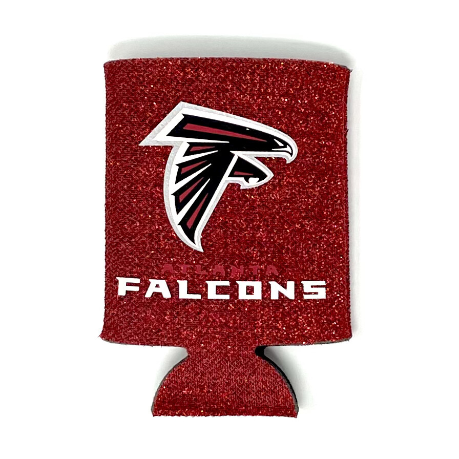 Atlanta Falcons Glitter 12 Ounce Can Cooler Koozie
