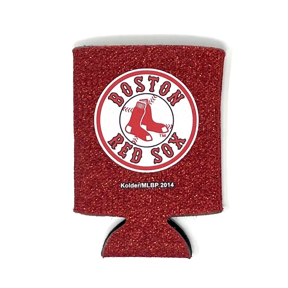 Boston Red Sox Glitter 12 Ounce Can Cooler Koozie