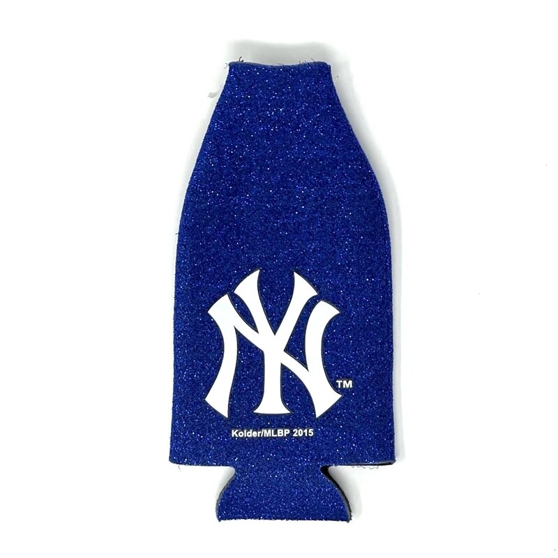 New York Yankees Glitter 12 Ounce Bottle Cooler