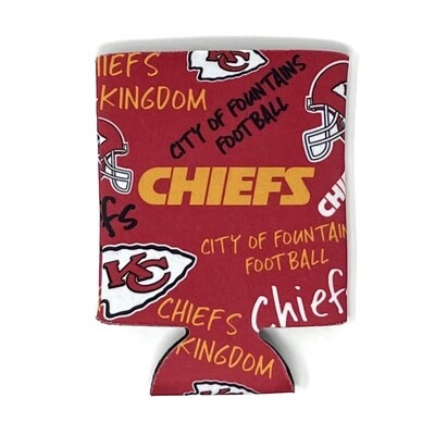 Kansas City Chiefs Kingdom 12 Ounce Can Cooler Koozie Kansas City Chiefs Kingdom 12 Ounce Can Cooler Koozie