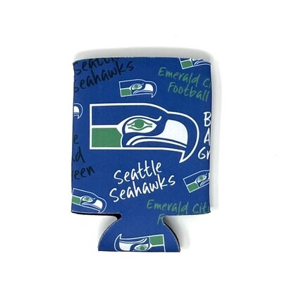 Seattle Seahawks Emerald City 12 Ounce Can Cooler Koozie