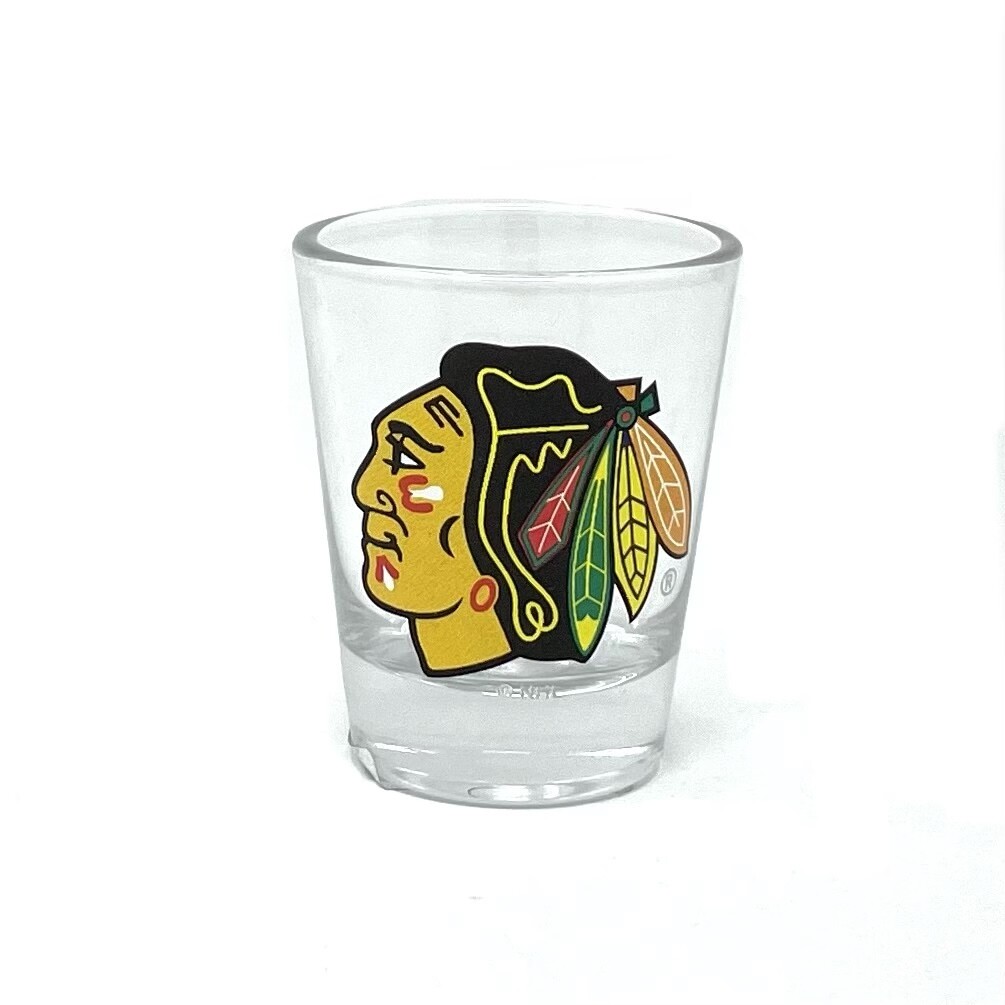 Chicago Blackhawks 2 Ounce Collector Shot Glass