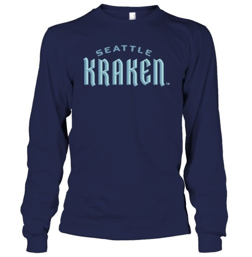 Seattle Kraken Men’s 47 Fall Navy Long Sleeve Shirt