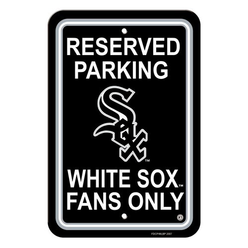 Chicago White Sox Reserved Parking 12"x 18" Plastic Sign