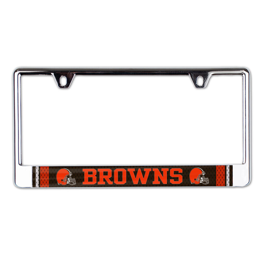 Cleveland Browns Chrome Metal License Plate Frame