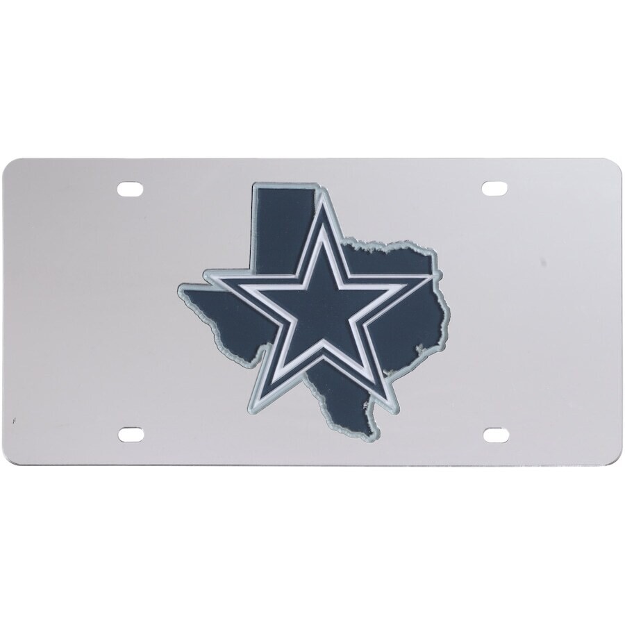 Dallas Cowboys Silver State Acrylic License Plate