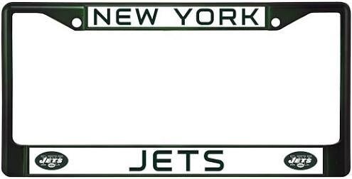 New York Jets Dark Green Metal License Plate Frame