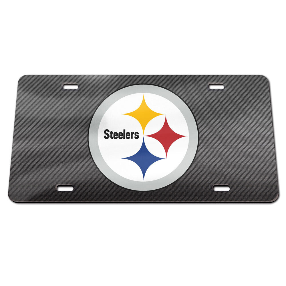Pittsburgh Steelers Laser Tag Acrylic License Plate