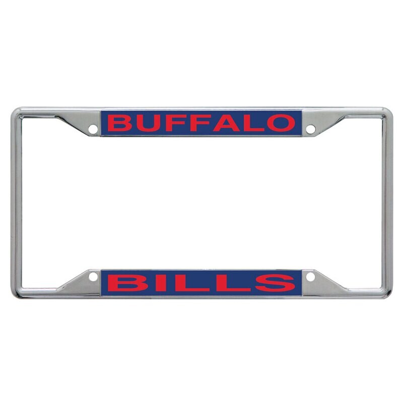 Buffalo Bills Laser Chrome Metal License Plate Frame