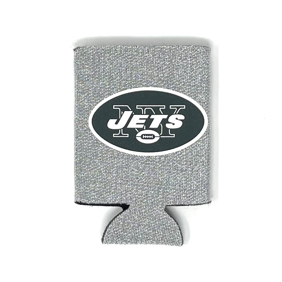 New York Jets Glitter 12 Ounce Can Cooler Koozie