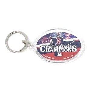 Boston Red Sox 2013 World Series Champions Oval Acrylic Key Ring
