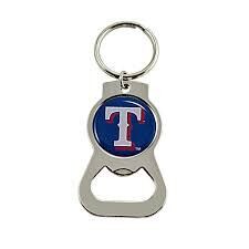 Texas Rangers Metal Key Ring and Bottle Opener