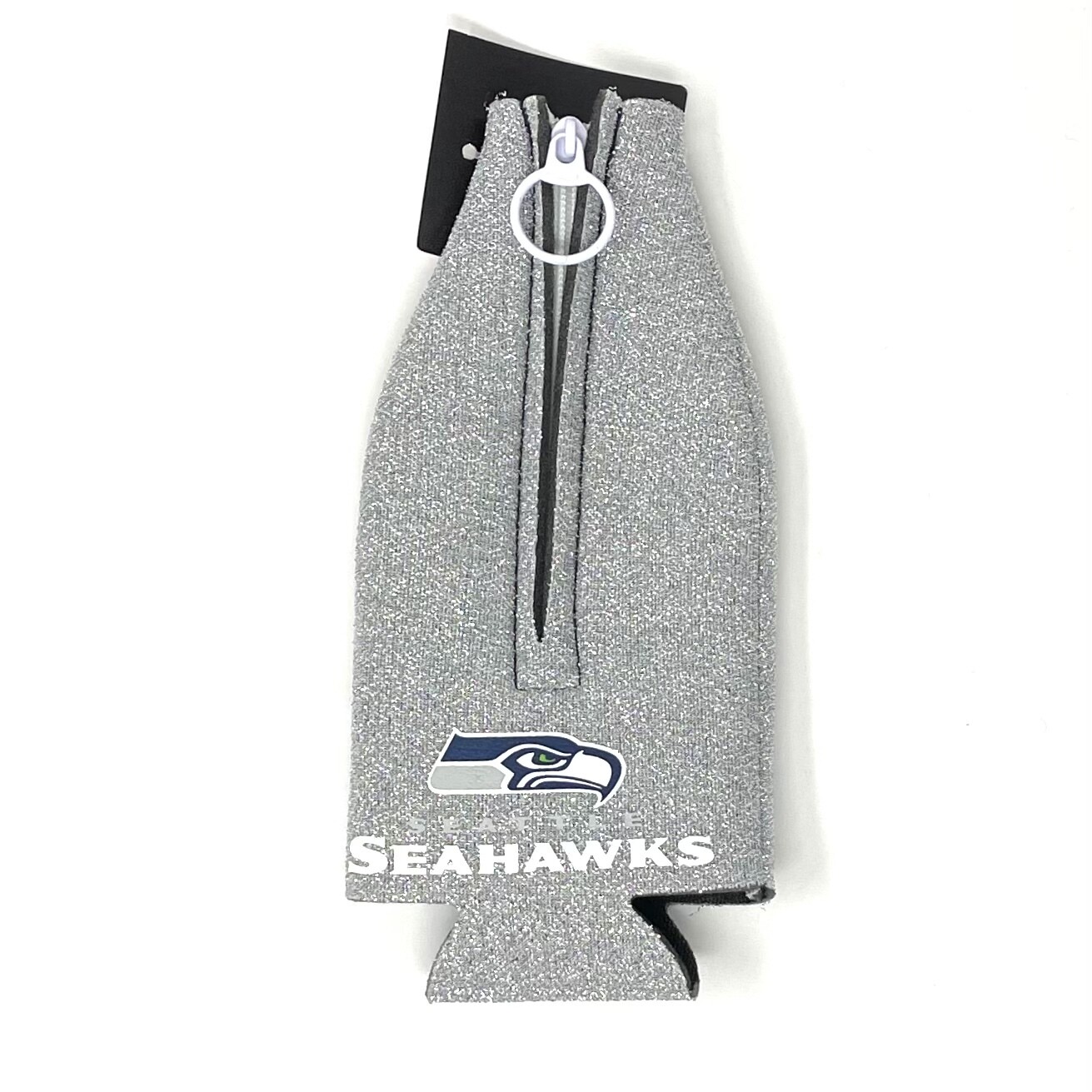 Seattle Seahawks Glitter 12 Ounce Bottle Cooler