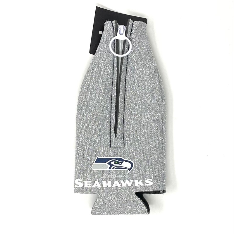 Seattle Seahawks Glitter 12 Ounce Bottle Cooler