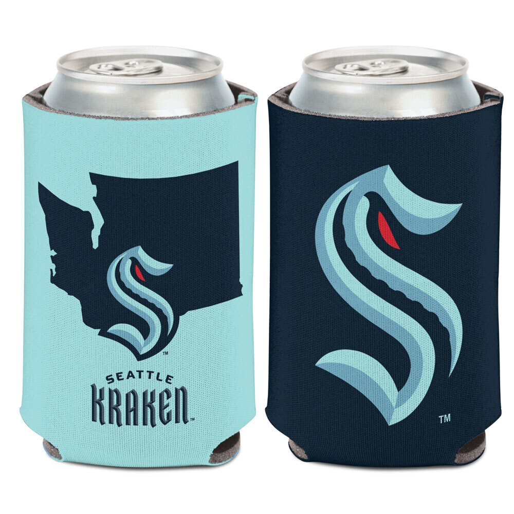 Seattle Kraken State 12 Ounce Can Cooler Koozie