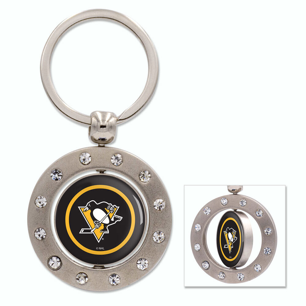 Pittsburgh Penguins Metal Spinning Key Ring