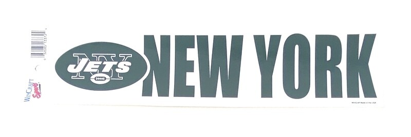 New York Jets 3" x 12" Bumper Sticker