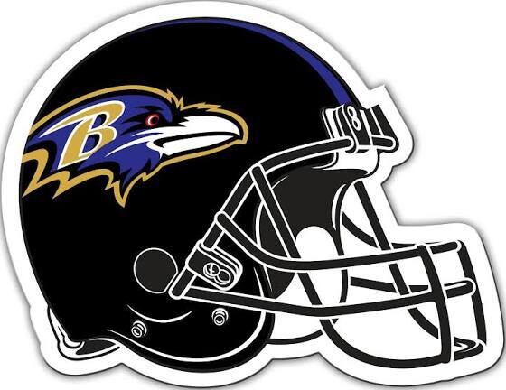 Baltimore Ravens 4.5” x 5” Helmet Logo Magnet