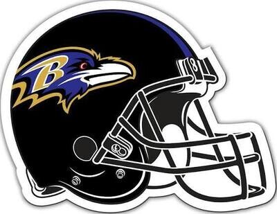 Baltimore Ravens 10” x 10” Helmet Logo Magnet