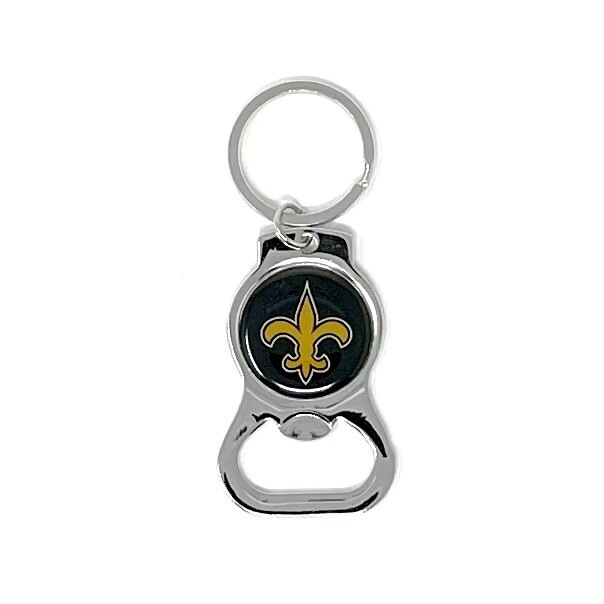 New Orleans Saints Metal Key Ring and Bottle Opener