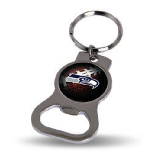 Seattle Seahawks Metal Key Ring and Bottle Opener