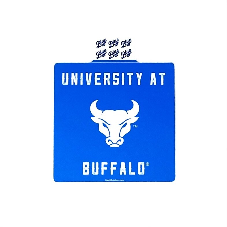 Buffalo Bulls 4"x 4” Round Sticker