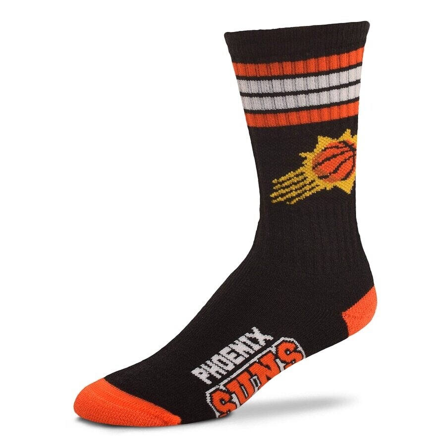 Phoenix Suns Adult 4-Stripe Duece Crew Socks
