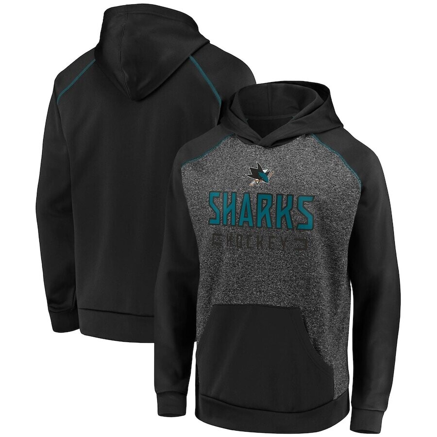 San Jose Sharks Men’s Game Day Ready Chiller Fleece Raglan Pullover Hoodie