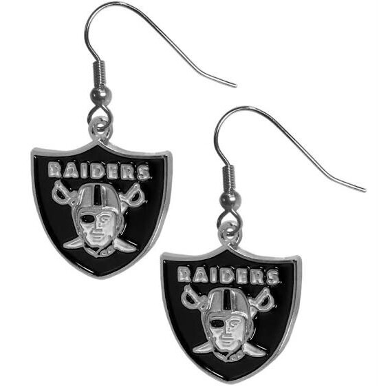 Las Vegas Raiders Dangle Earrings