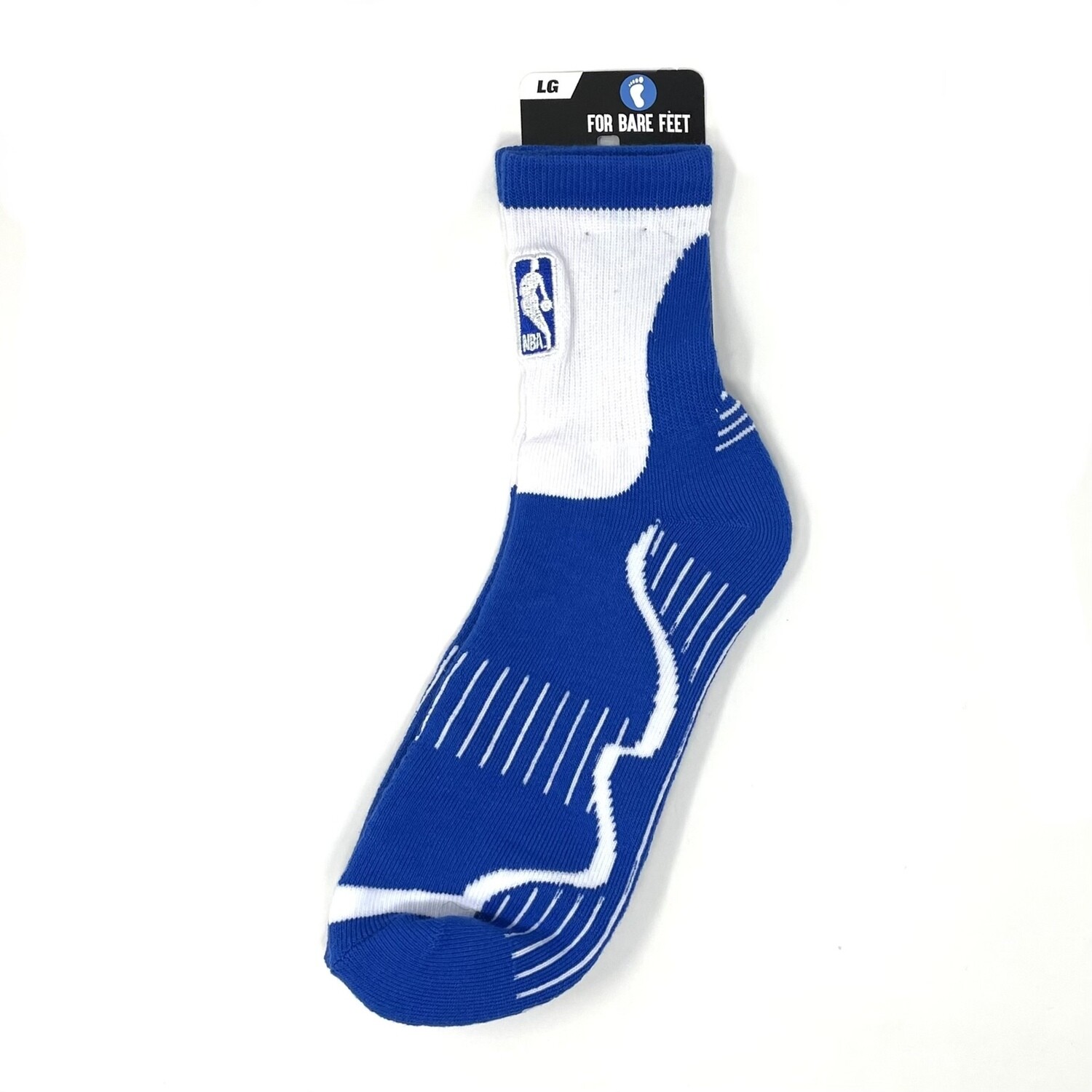 NBA Blue Men’s Stripe Duece Crew Socks