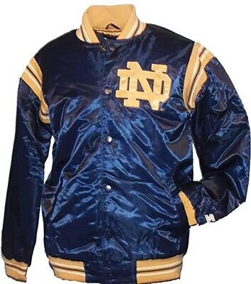 Notre Dame Fighting Irish Men's Starter Satin Varsity Jacket