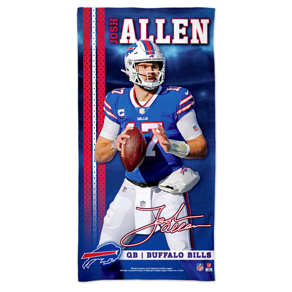 Buffalo Bills Josh Allen Beach Towel