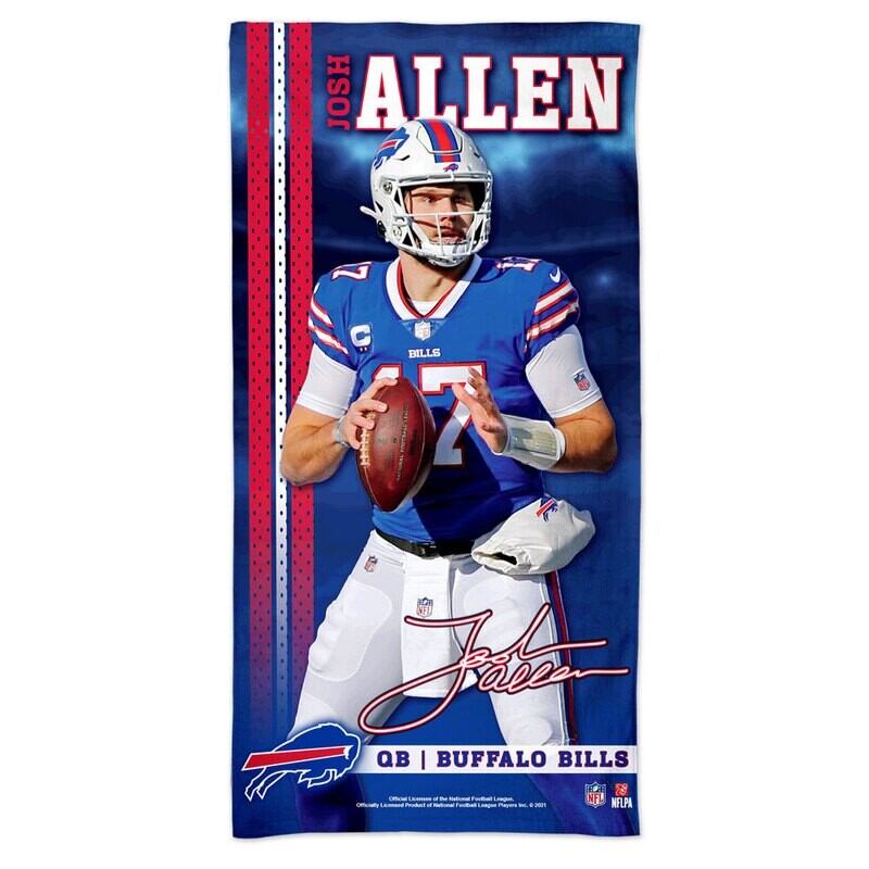 Buffalo Bills Josh Allen Beach Towel Buffalo Bills Josh Allen Beach Towel