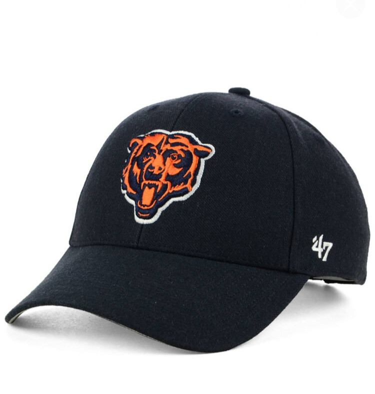 Chicago Bears Men's Navy Blue 47 MVP Adjustable Hat