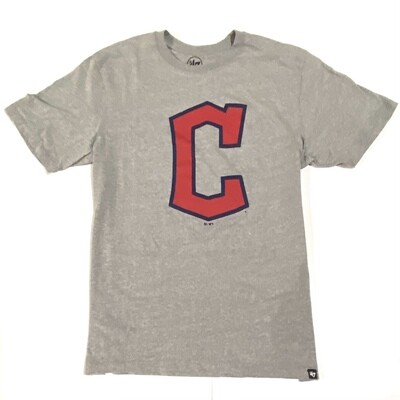 Cleveland Guardians Men's Grey 47 Crewneck T-Shirt