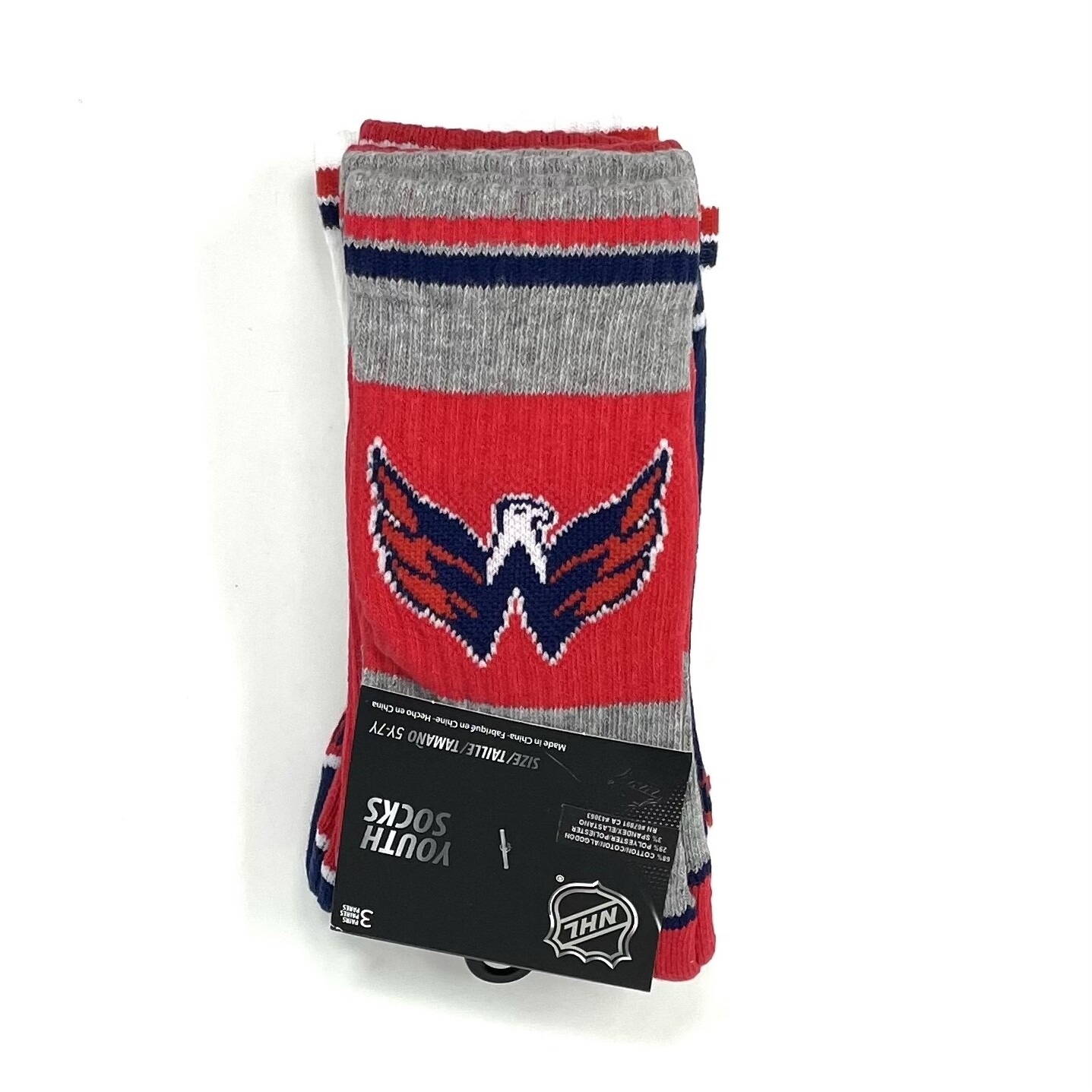 Washington Capitals Set of 3 Youth Socks