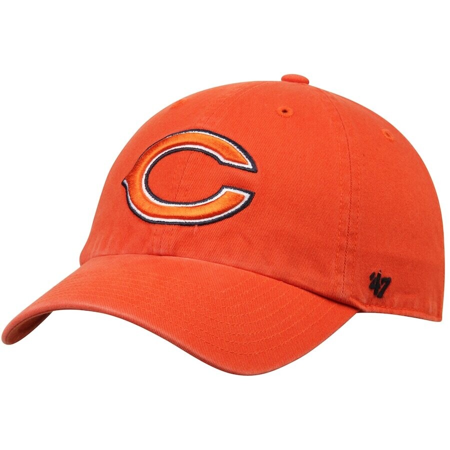 Chicago Bears Orange 47 Brand Clean Up Adjustable Hat