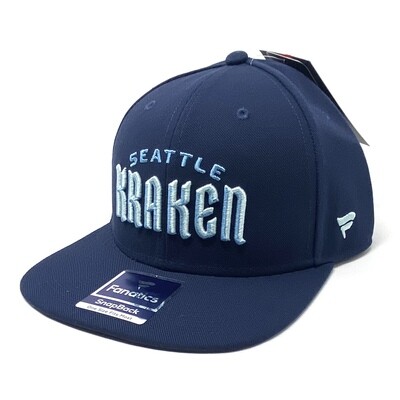 Seattle Kraken Men's Fanatics Snapback Adjustable Hat