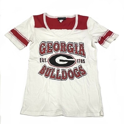 Georgia Bulldogs Women's V-Neck T-Shirt