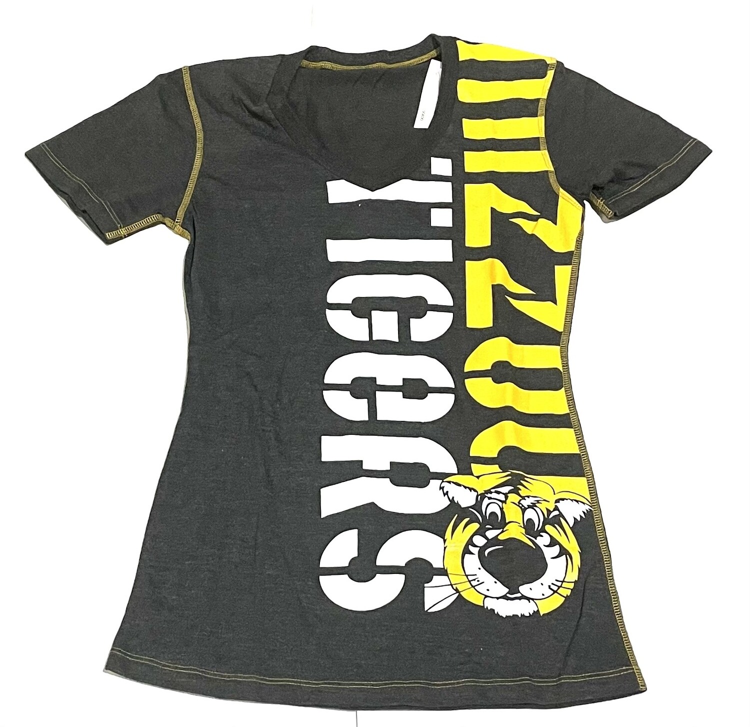 Missouri Tigers Women's V-Neck Logo T-Shirt